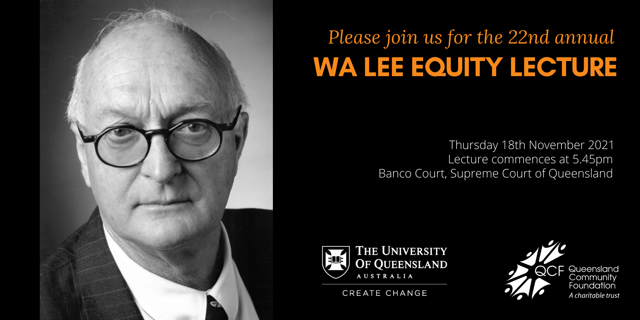 22nd Annual WA Lee Equity Lecture - QCF